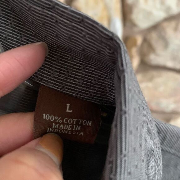 👔Perry Ellis grey button down - Picture 7 of 10